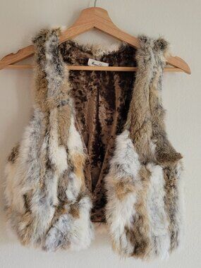 Morgan Claire Rabbit Fur Vest XS/S